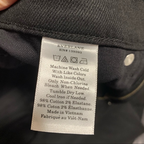 NWT Everlane Mid-Rise Black Jeans - Size 25 - Picture 10 of 13